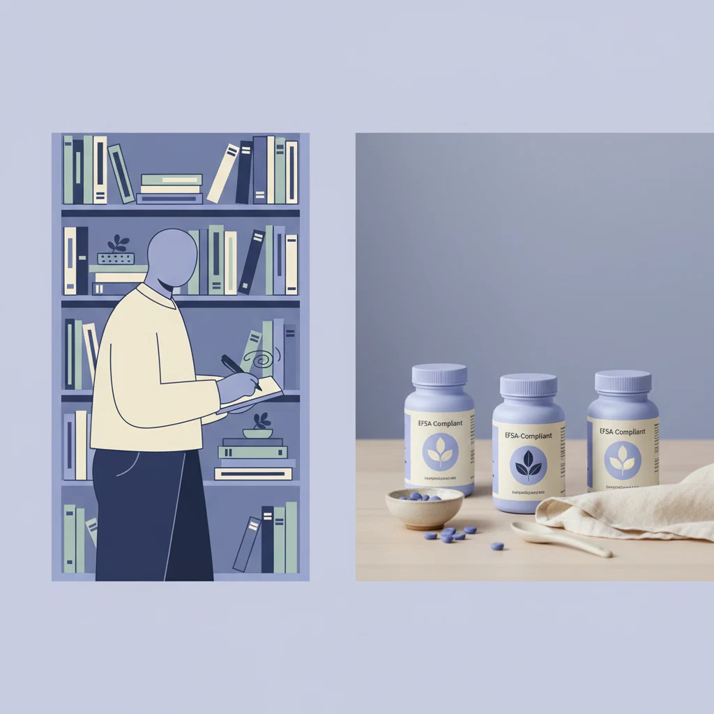 Illustratie van een anonieme voedingsdeskundige, zijaanzicht zonder herkenbaar gezicht